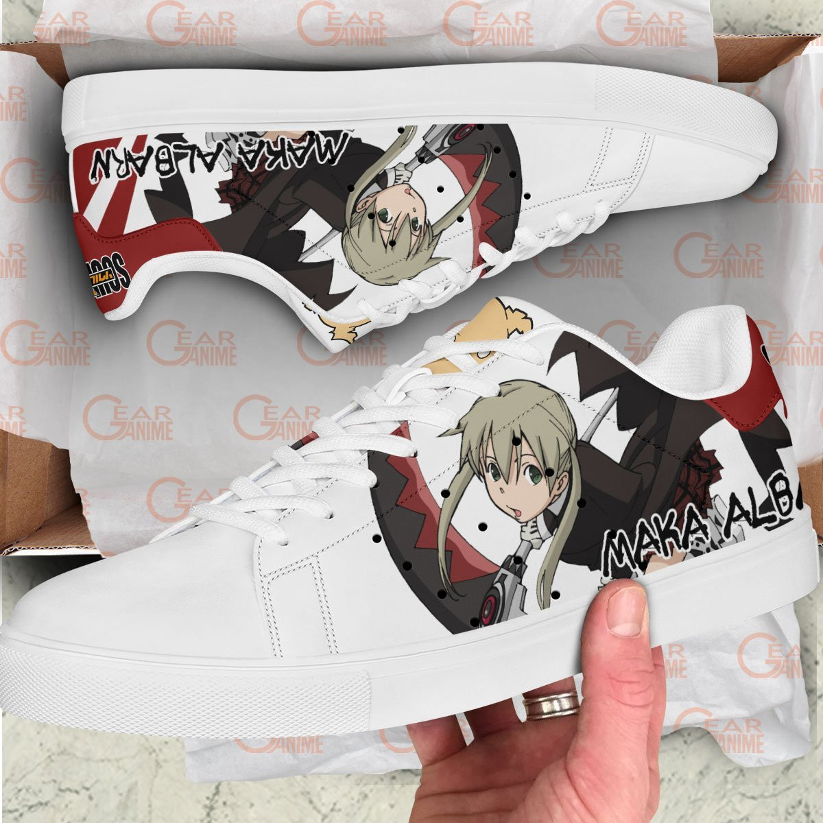 Maka Albarn Skate Sneakers Custom Soul Eater Anime Shoes