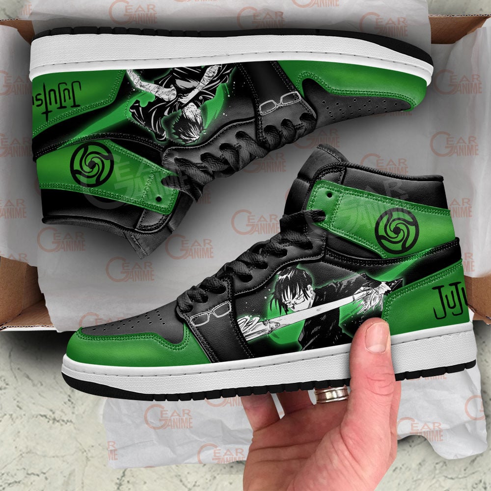 Maki Zenin JD1s Sneakers Jujutsu Kaisen Anime Shoes, Air Jordan Hightop