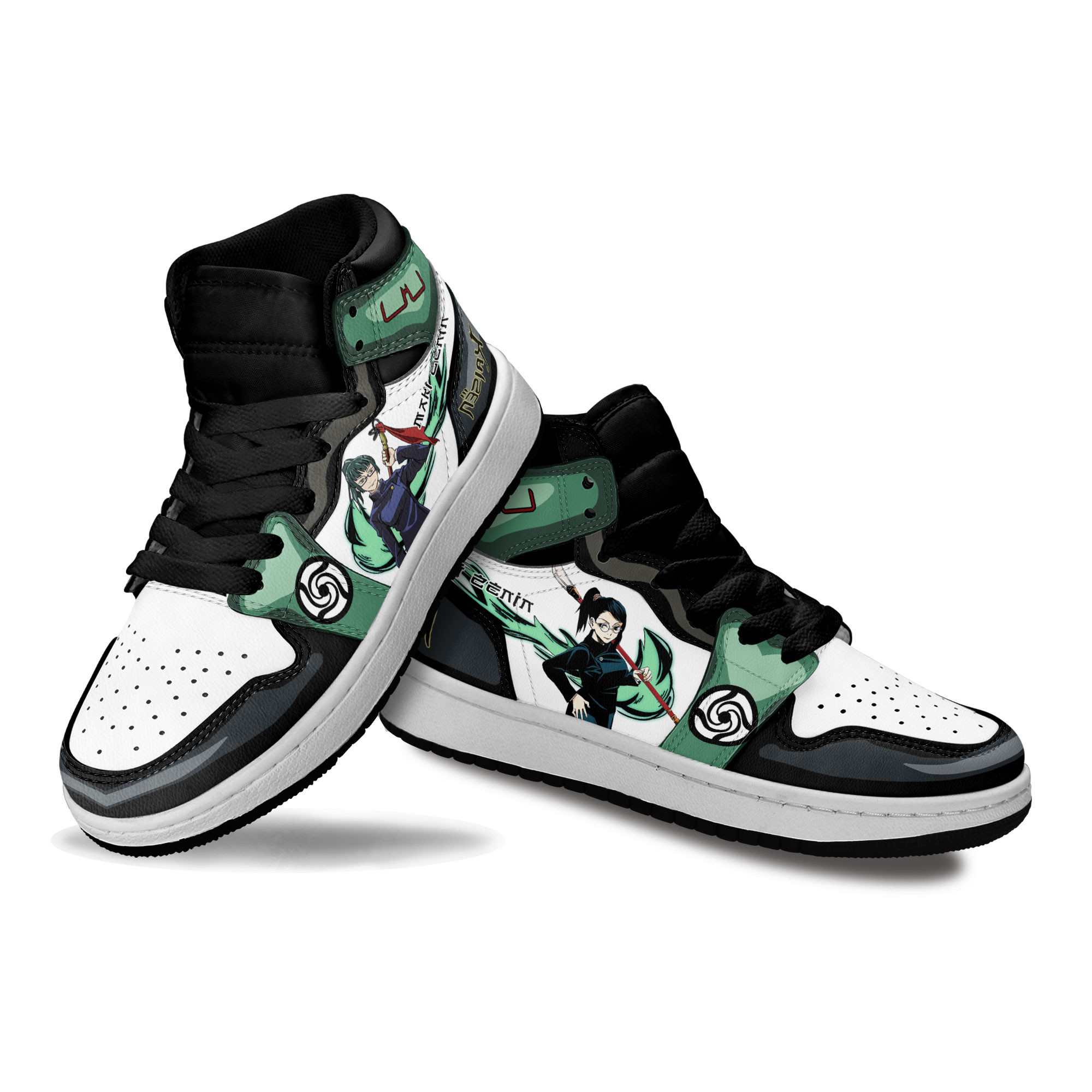 Maki Zenin Kids Sneakers Custom Jujutsu Kaisen Anime Shoes For Kids