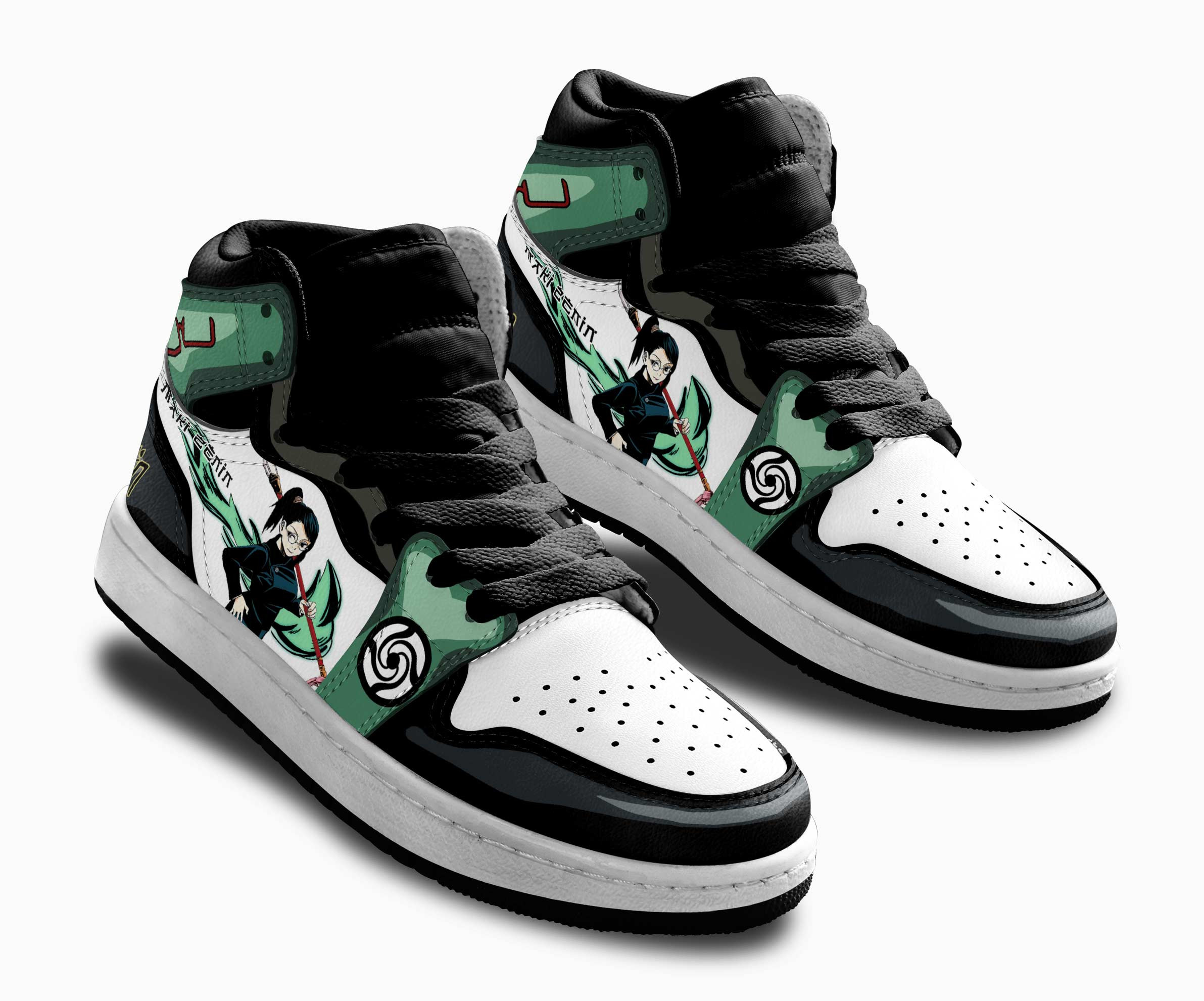 Maki Zenin Kids Sneakers Custom Jujutsu Kaisen Anime Shoes For Kids