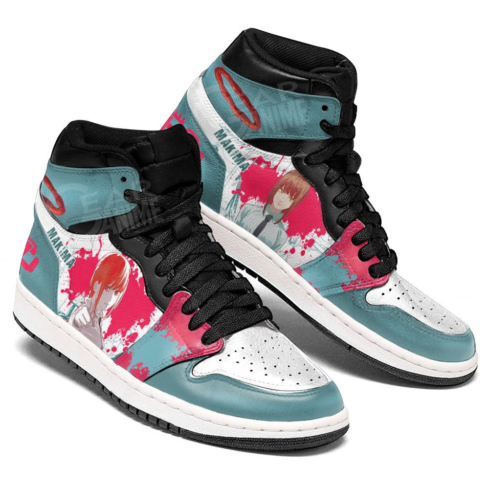 Makima JD1s Sneakers Chainsaw Man Anime Shoes Pefect Gift Idea, Air Jordan Hightop