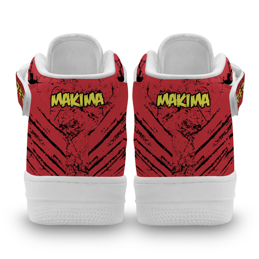 Makima Sneakers Air Mid Custom Chainsaw Man Anime Shoes