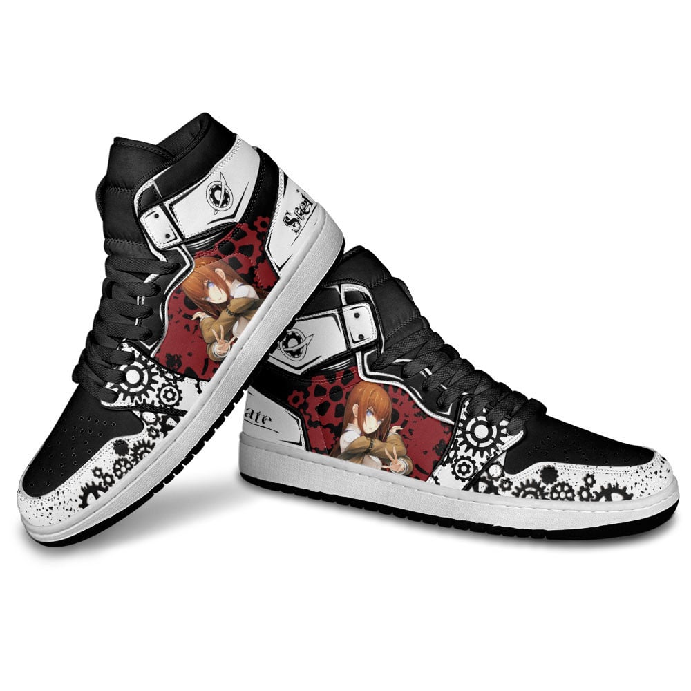 Makise Kurisu JD1s Sneakers Steins Gate Anime Shoes, Air Jordan Hightop