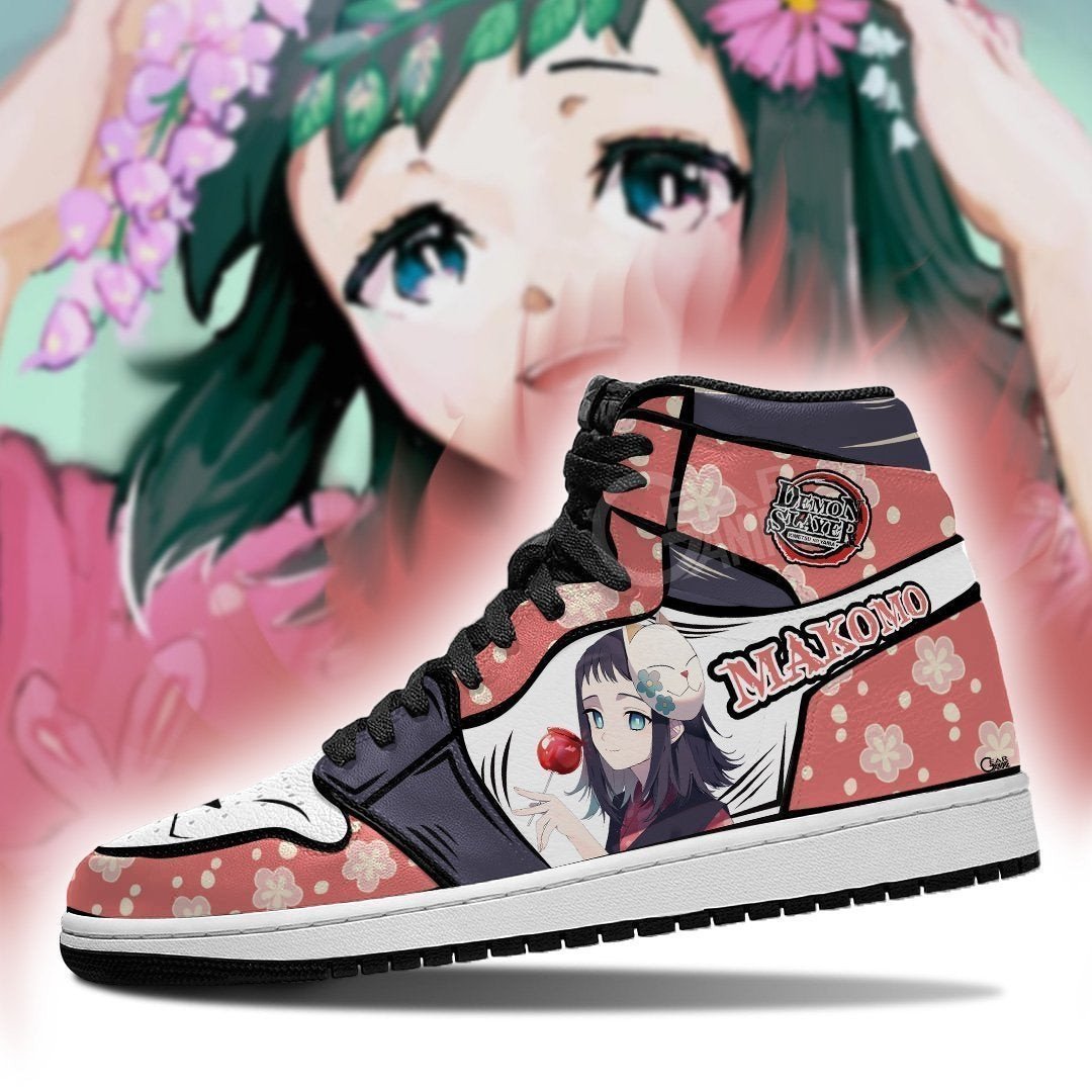 Makomo JD1s Sneakers Anime Demon Slayer Shoes, Air Jordan Hightop