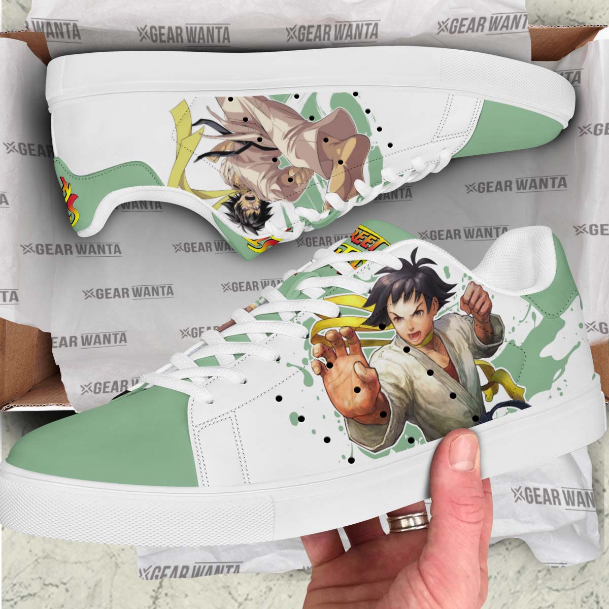 Makoto Skate Shoes Custom Street Fighter Game Shoes