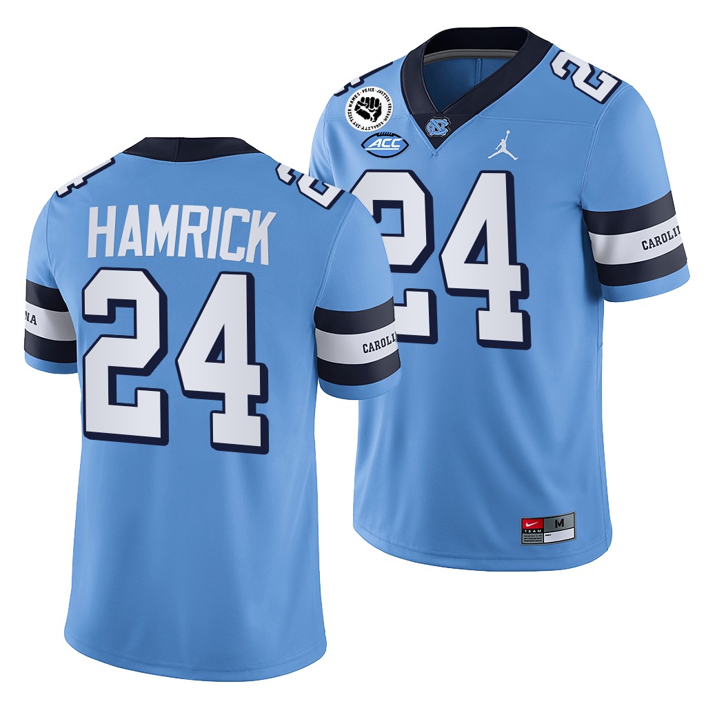 Malaki Hamrick North Carolina Tar Heels 2022-23 College Jersey Men's Blue #24 Uniform