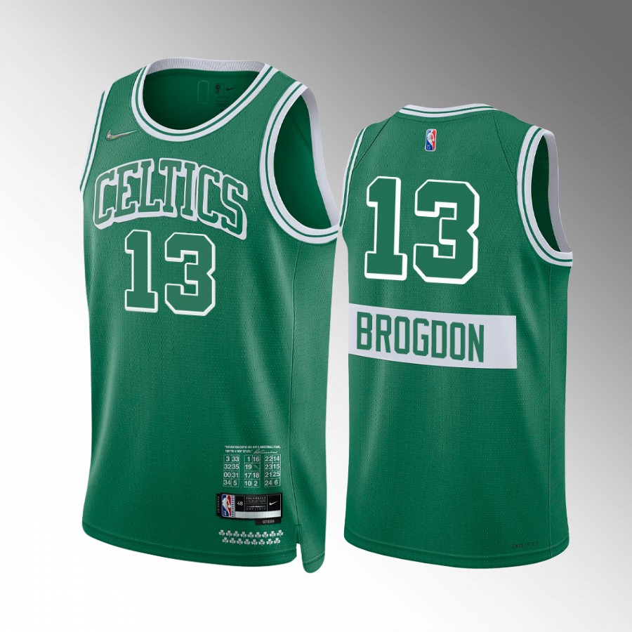 Malcolm Brogdon #13 Boston Celtics City Edition Green Jersey