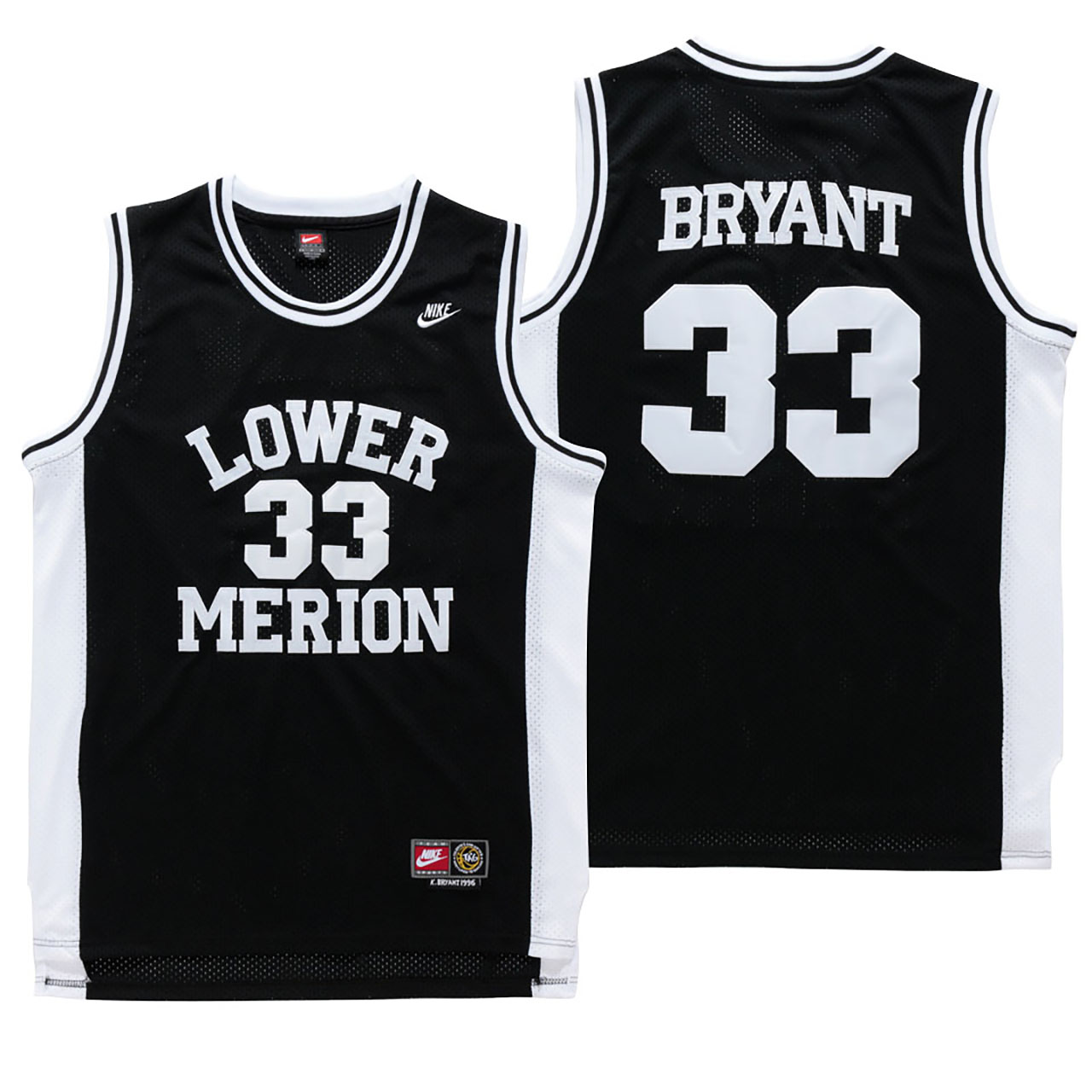 Male Lower Merion High School #33 Kobe Bryant Black Jersey