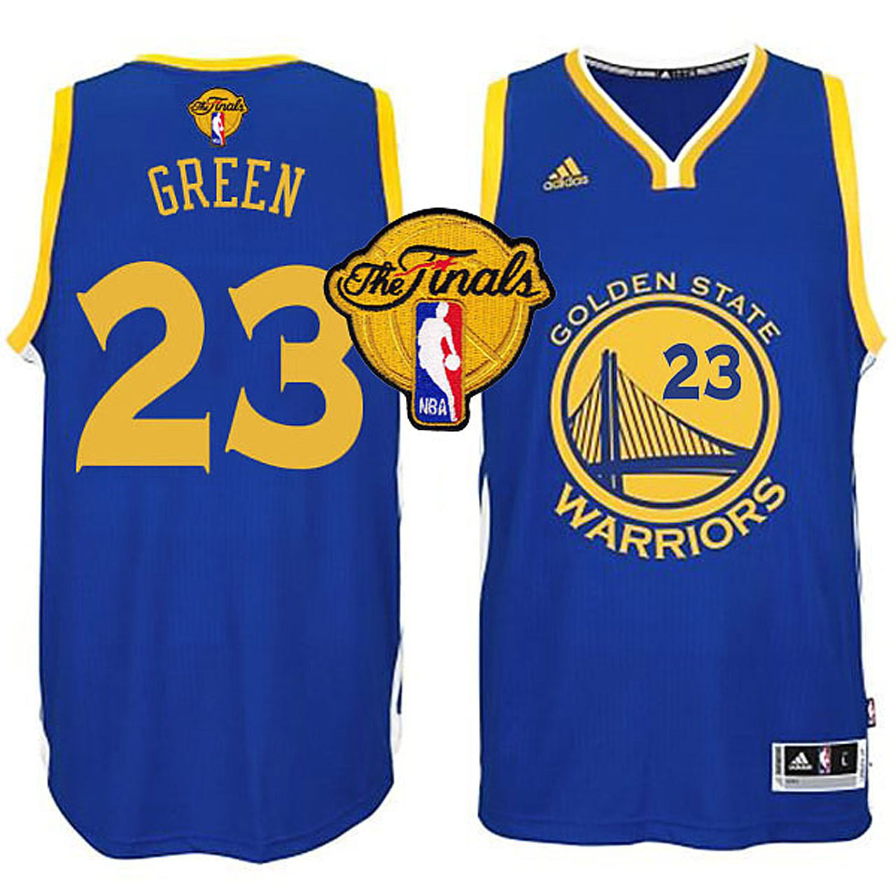 Male NBA 2015 Finals Warriors Draymond Green New Swingman Blue Jersey