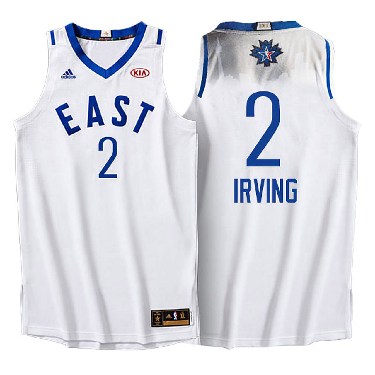 Male NBA 2016 Toronto All Star Eastern Conference Cavaliers #2 Kyrie Irving White Jersey