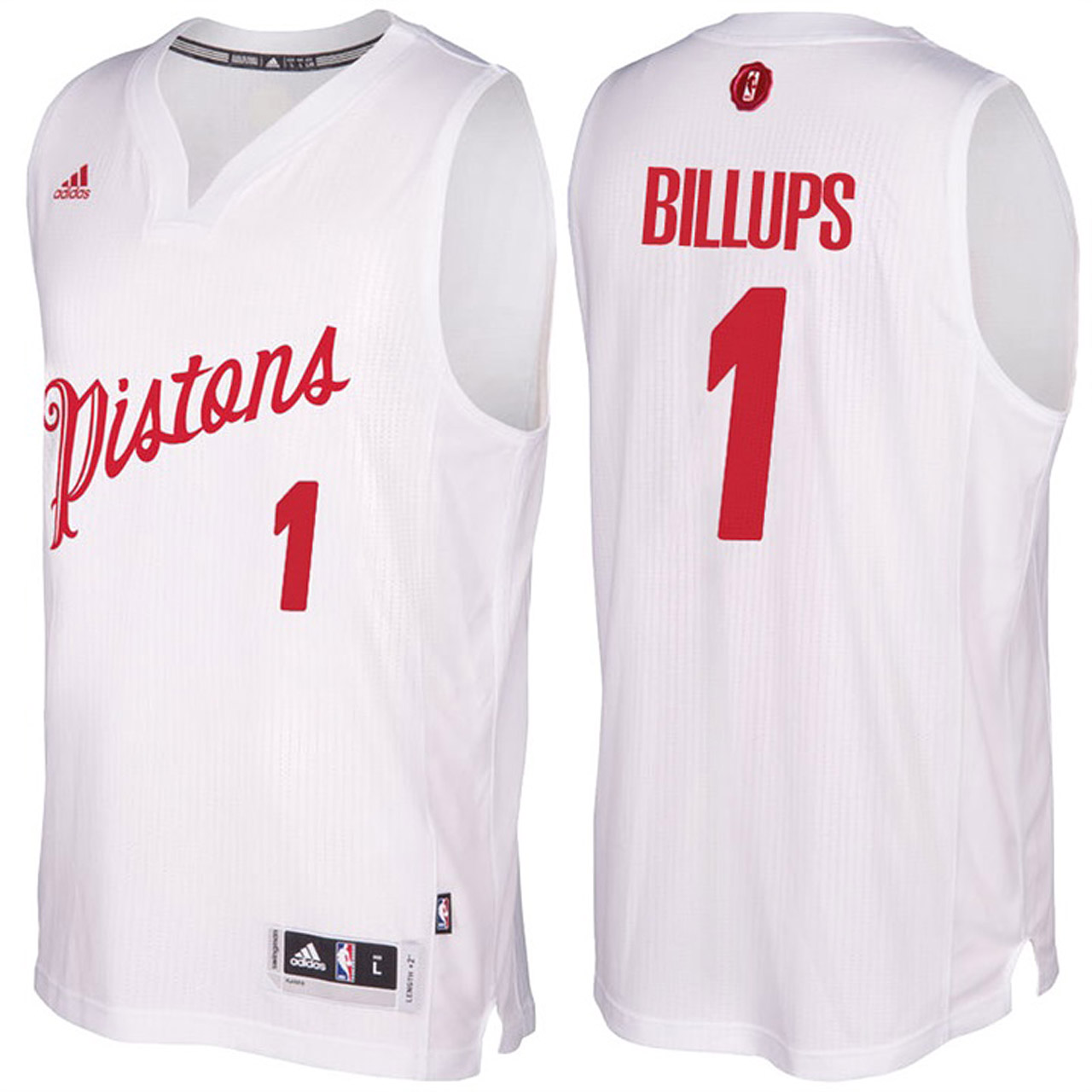Male NBA Detroit Pistons #1 Chauncey Billups White 2016-17 Christmas Day Jersey