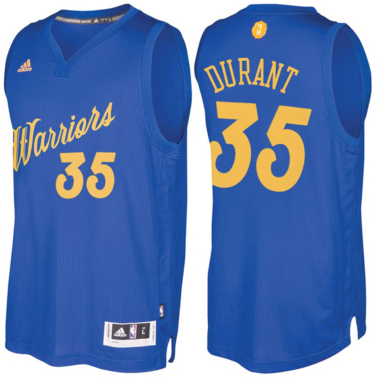 Male NBA Golden State Warriors #35 Kevin Durant Royal 2016-17 Christmas Day Jersey