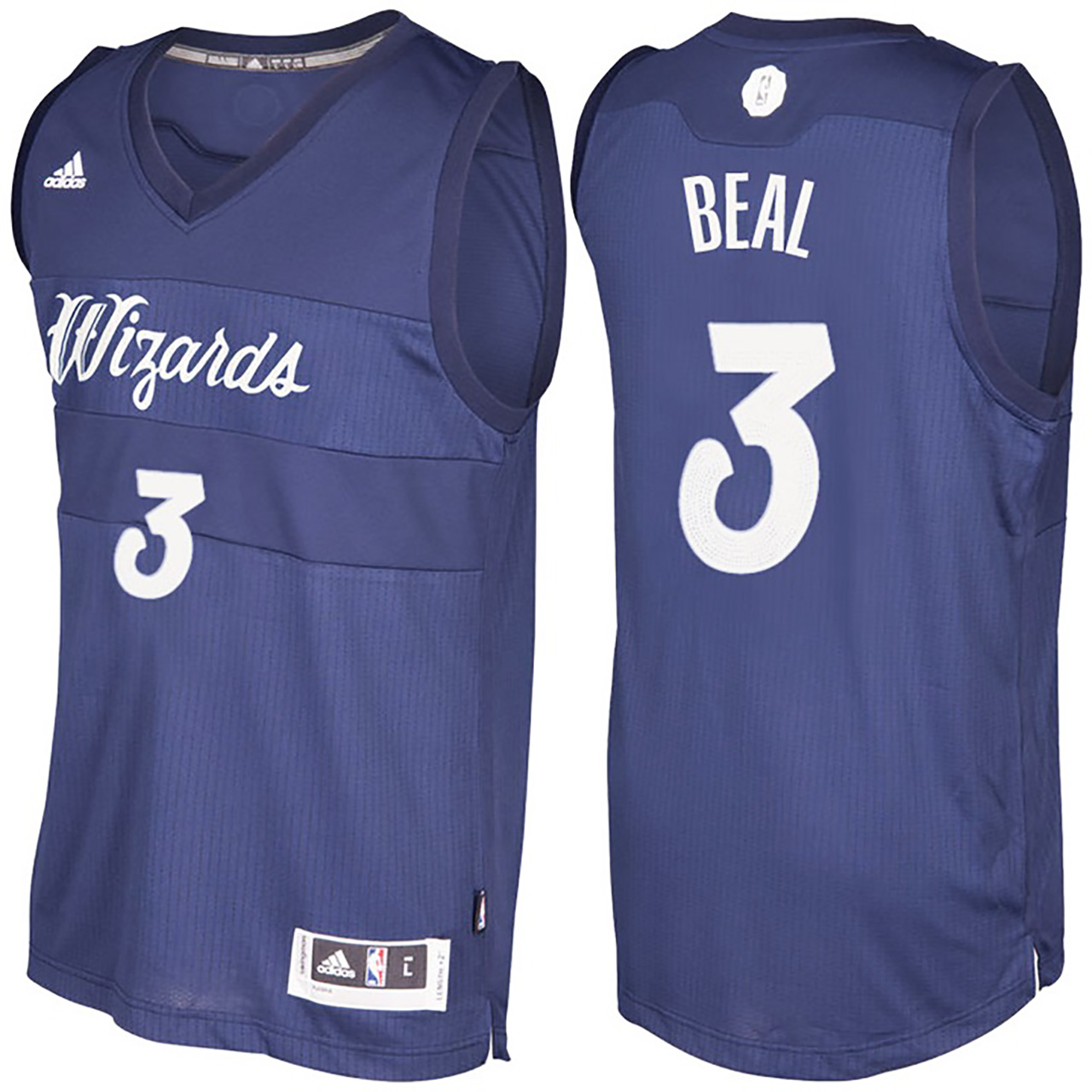 Male NBA Washington Wizards #3 Bradley Beal Navy Blue 2016-17 Christmas Day Jersey