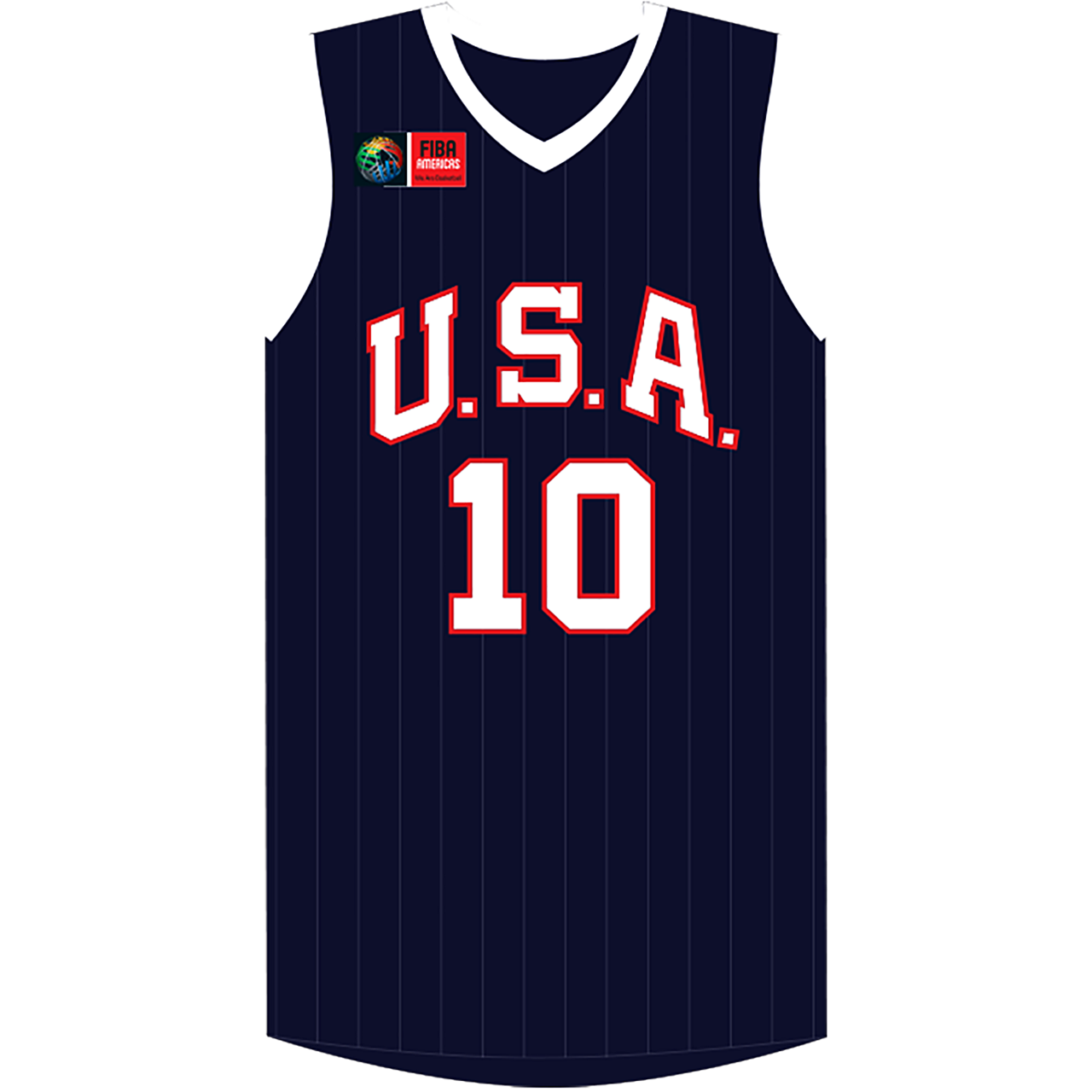 Male Team USA FIBA #10 Kobe Bryant Away Navy Jersey