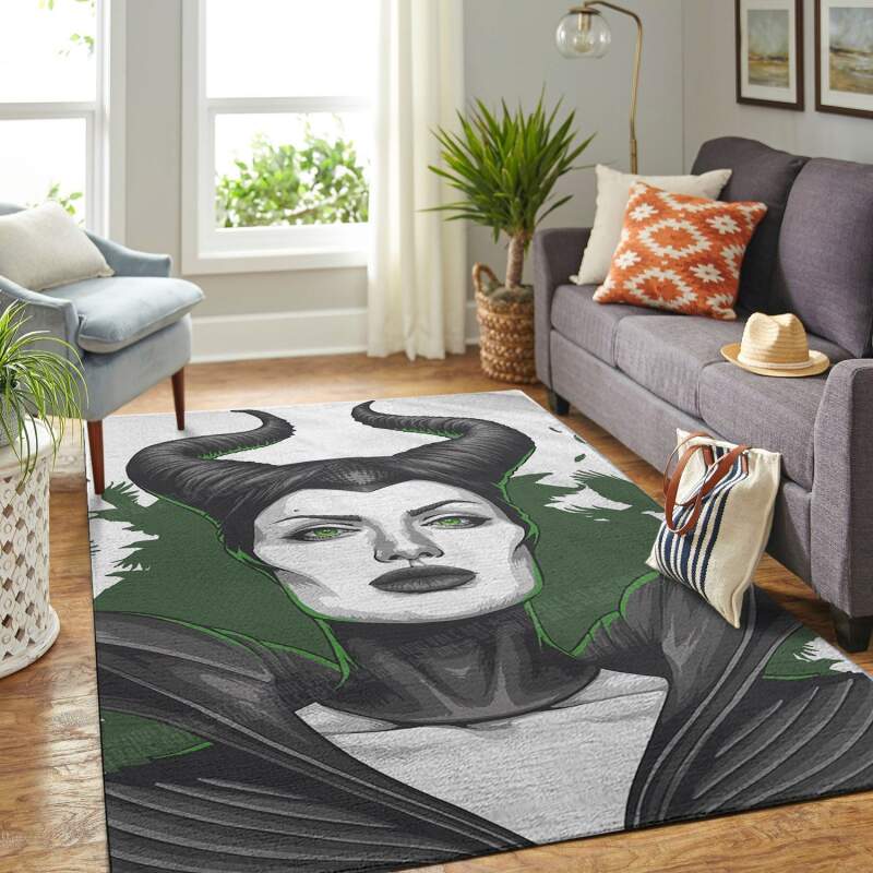 Maleficent Angela Jolie Living Room Area Rectangle Rug
