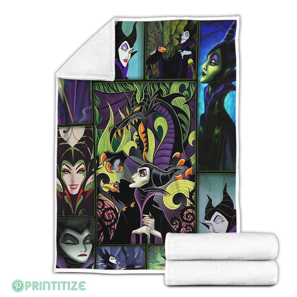 Maleficent Cartoon Fleece Blanket