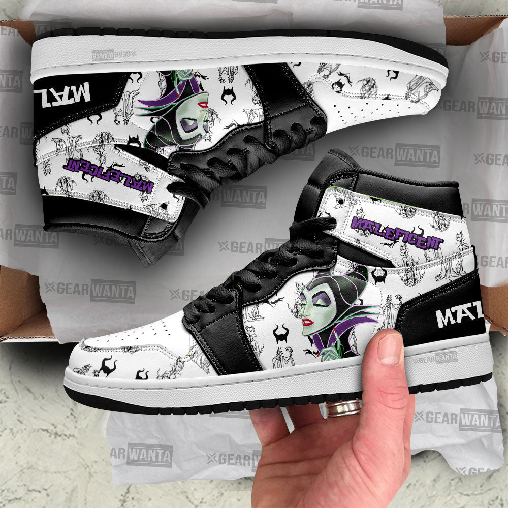 Maleficent J1 Shoes For Cartoon Fans Sneakers, Air Jordan Hightop