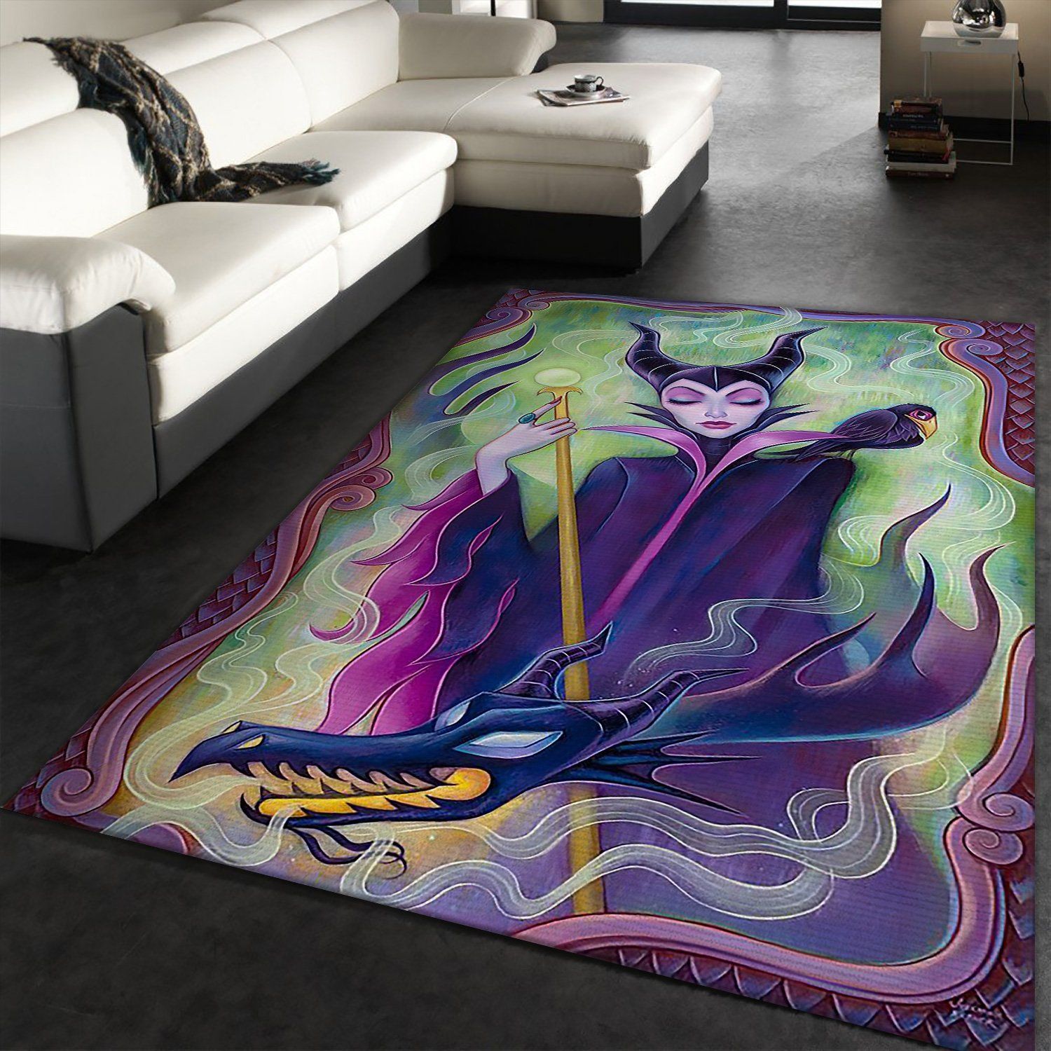 Maleficent Rectangle Rug – Custom Size And Printing