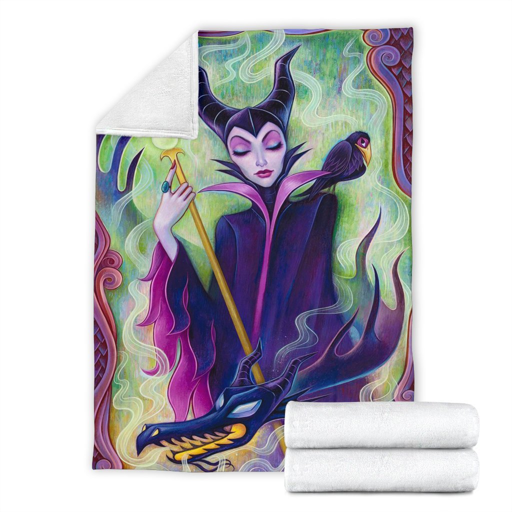 Maleficent Sherpa Blanket Cozy Blanket Fleece Blanket