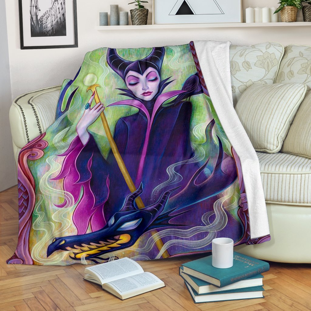 Maleficent Sherpa Blanket Cozy Blanket Fleece Blanket
