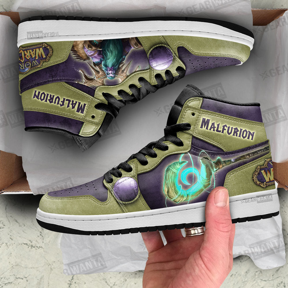 Malfurion World of Warcraft JD Sneakers Shoes For Fans, Air Jordan Hightop