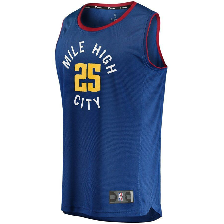 Malik Beasley Denver Nuggets Fast Break Player Jersey – Statement Edition – Blue