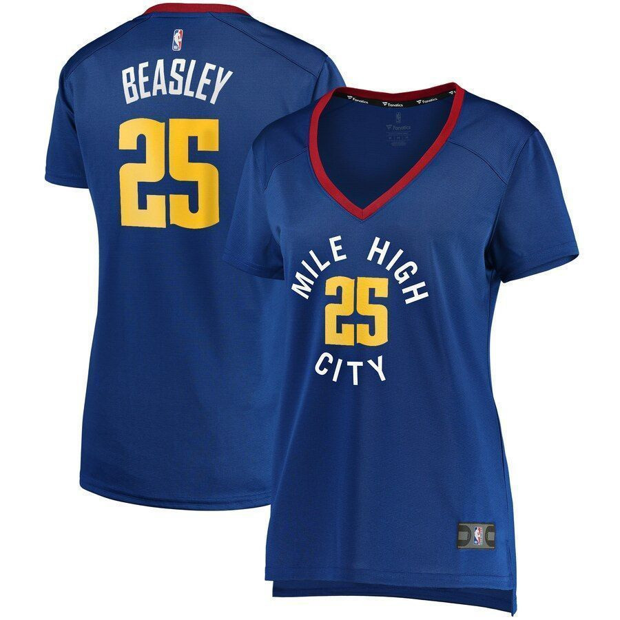 Malik Beasley Denver Nuggets Women’s Fast Break Player Jersey – Statement Edition – Blue