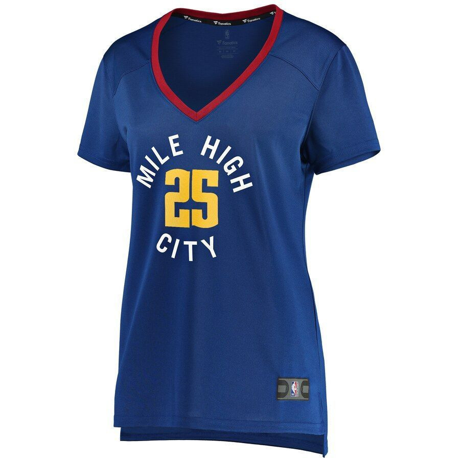 Malik Beasley Denver Nuggets Women’s Fast Break Player Jersey – Statement Edition – Blue