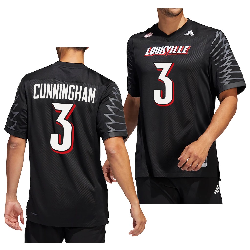 Malik Cunningham Louisville Cardinals #3 Black Jersey 2022-23 Premier Men's Uniform
