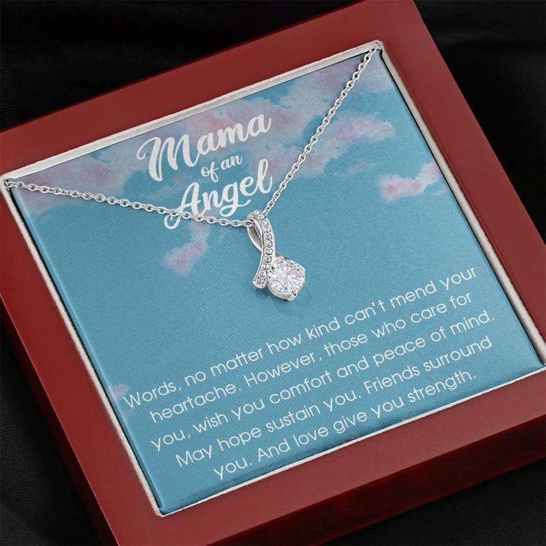 Mama Of An Angel Alluring Beauty Necklace Child Loss Gift, Condolence Gift, Baby Loss Gift, Miscarriage Gift, Loss Of Baby, Sympathy Gift