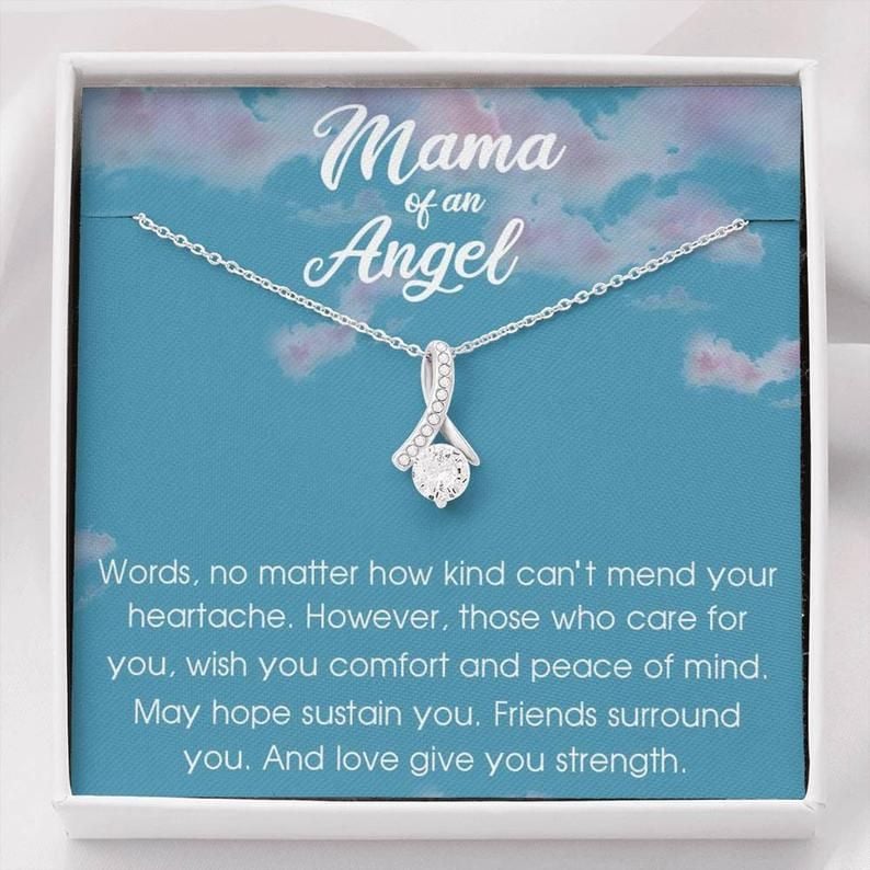 Mama Of An Angel Alluring Beauty Necklace Child Loss Gift, Condolence Gift, Baby Loss Gift, Miscarriage Gift, Loss Of Baby, Sympathy Gift