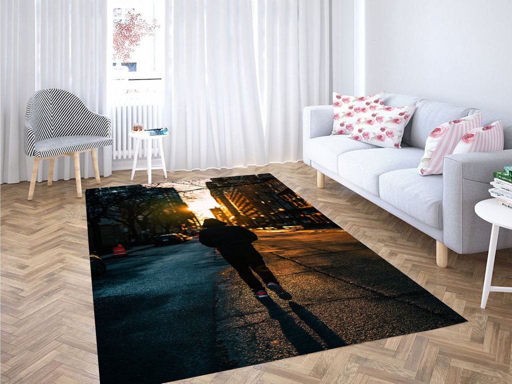 Man Wallpaper Living Room Modern Carpet Rectangle Rug