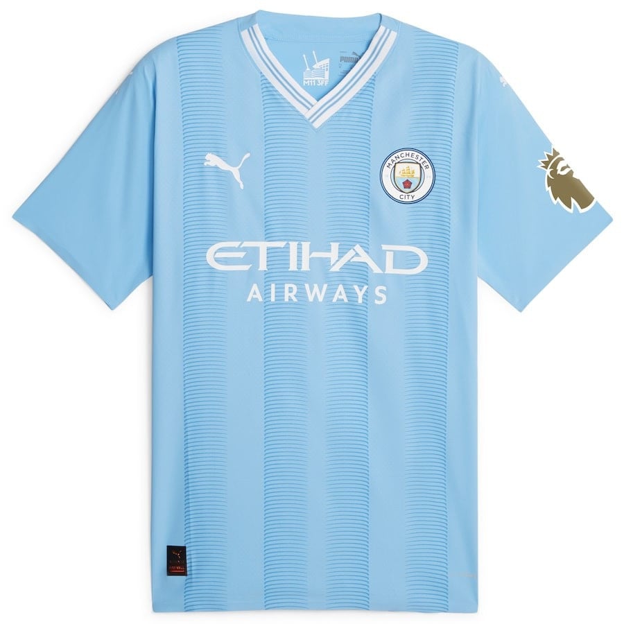 Manchester City 2022/23 English Premier League Champions Jersey – Sky Blue