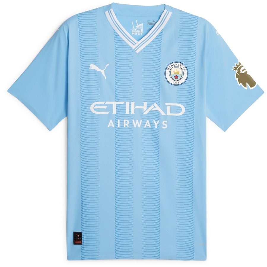 Manchester City 2022/23 English Premier League Champions Jersey – Sky Blue