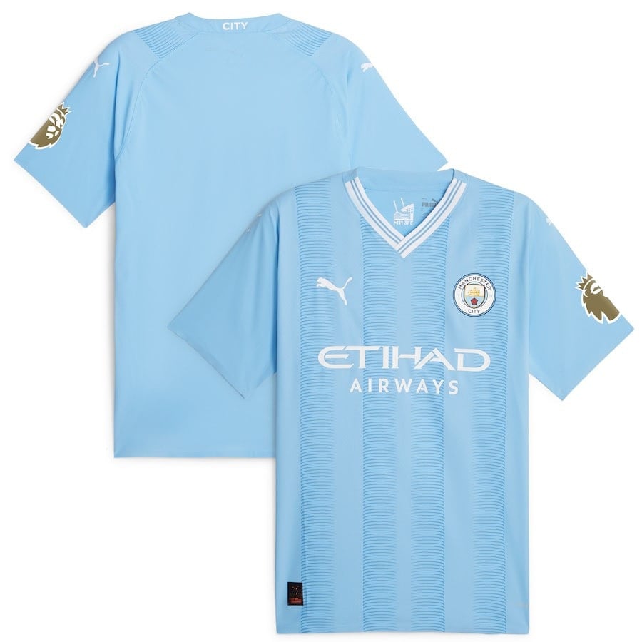 Manchester City 2022/23 English Premier League Champions Jersey – Sky Blue