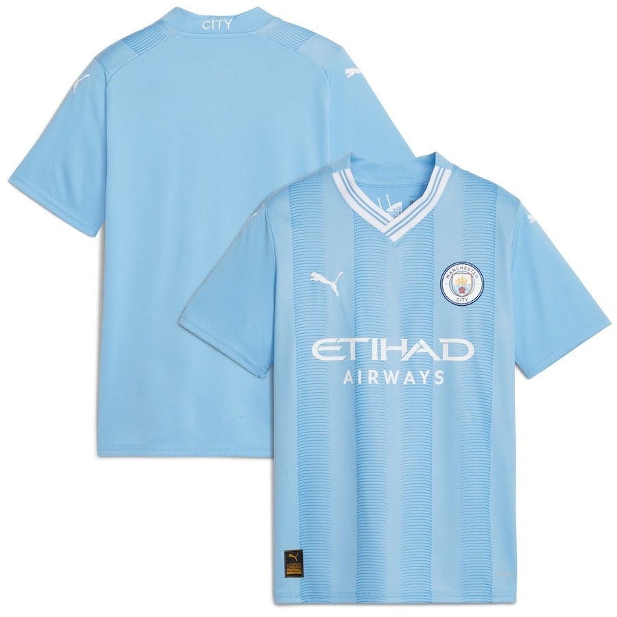 Manchester City 2023/24 Home Youth Jersey – Sky Blue