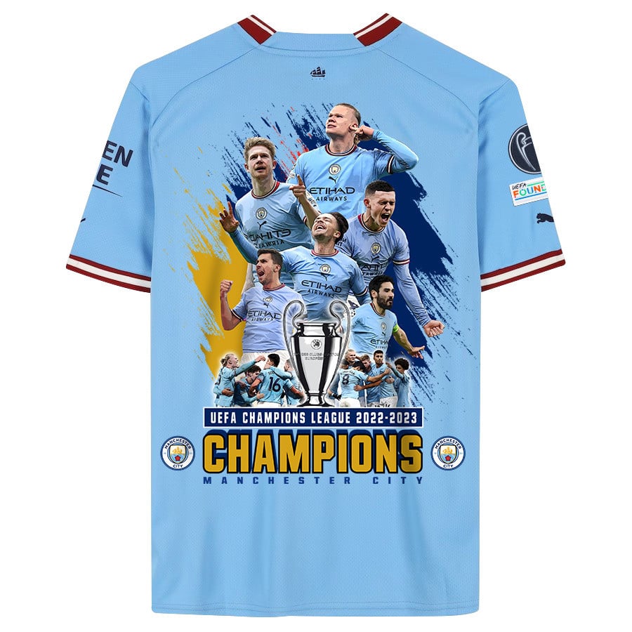 Manchester City UEFA Champions League 2022/23 Home Men Jersey – Blue
