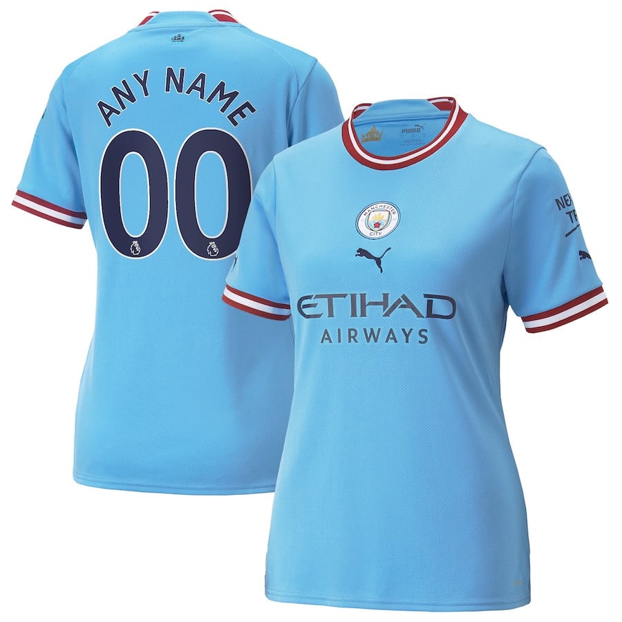 Manchester City Women 2022/23 Home Custom Jersey – Sky Blue