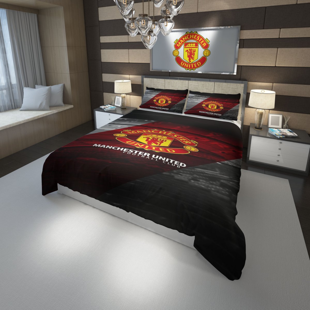 Manchester United Fc Football Club 3D Customized Duvet Cover Bedding Set