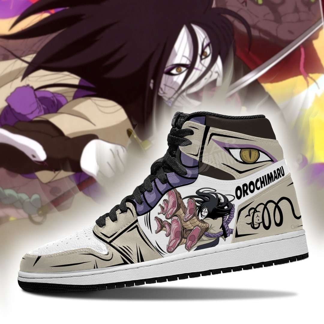 Manda Orochimaru JD1s Sneakers Anime Shoes, Air Jordan Hightop