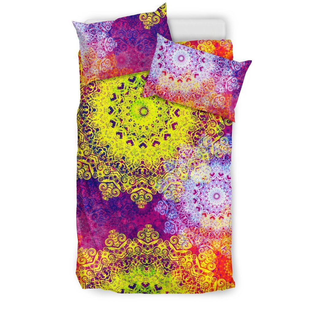 Mandala Colorful 3D Customized Duvet Cover Bedding Set