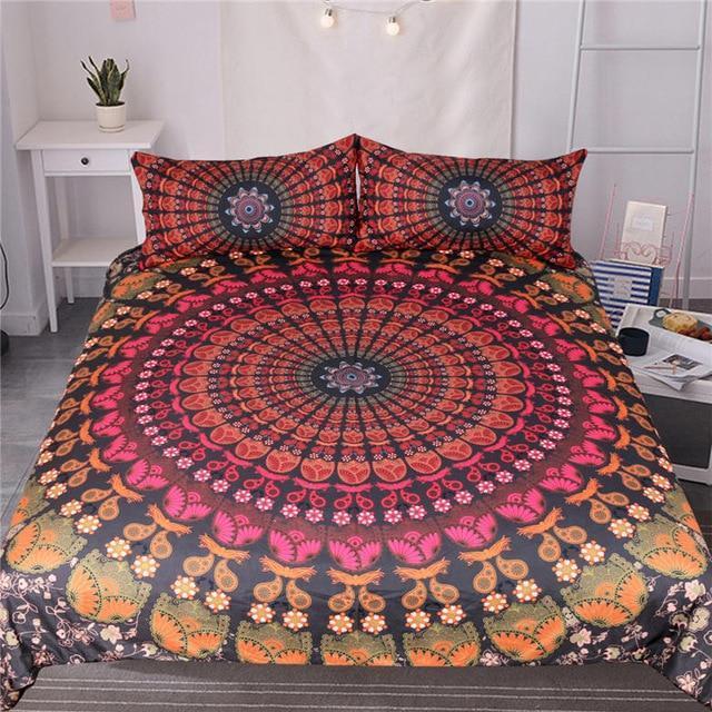 Mandala Floral 4Pcs Duvet Cover Bedding Set