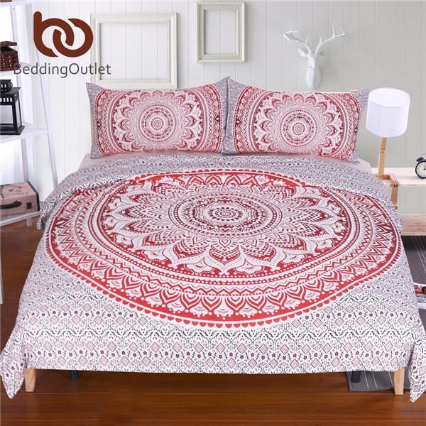 Mandala Flower 3D Customized Duvet Cover Bedding Set