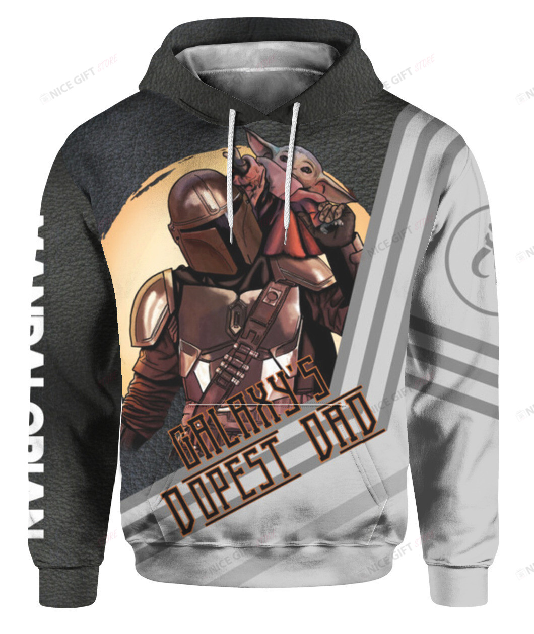 Mandalorian Galaxy’s Dopest Dad 3D Hoodie Gift For Fans