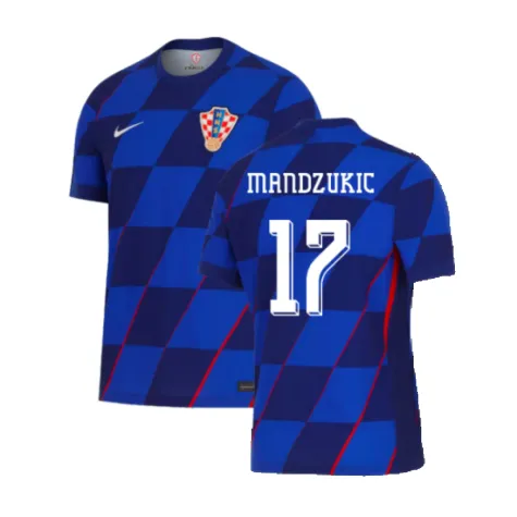 Mandzukic Men's Croatia 2024 Stadium10624 Away Soccer Jersey