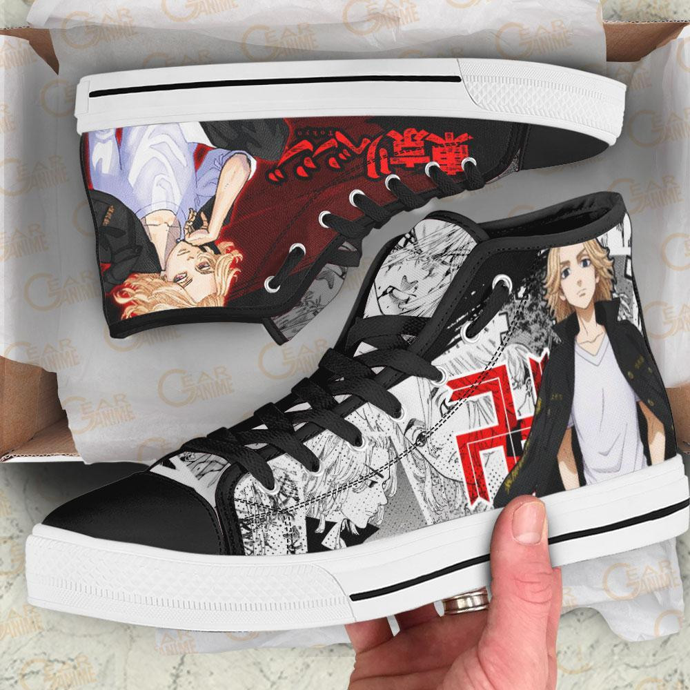 Manjiro Sano High Top Shoes Custom Manga Anime Tokyo Revengers Sneakers