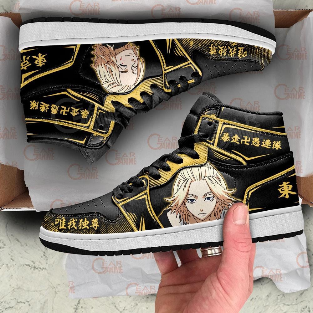 Manjiro Sano Mikey JD1s Sneakers Anime Tokyo Revengers Shoes, Air Jordan Hightop