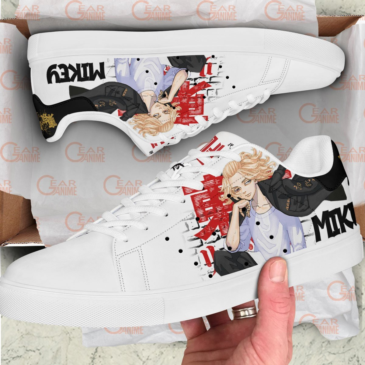 Manjiro Sano Mikey Skate Sneakers Custom Anime Tokyo Revengers Shoes
