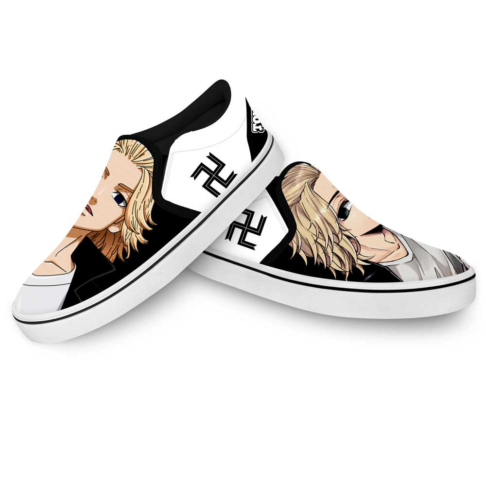 Manjiro Sano Slip-On Shoes Canvas Custom Anime Tokyo Revengers Shoes