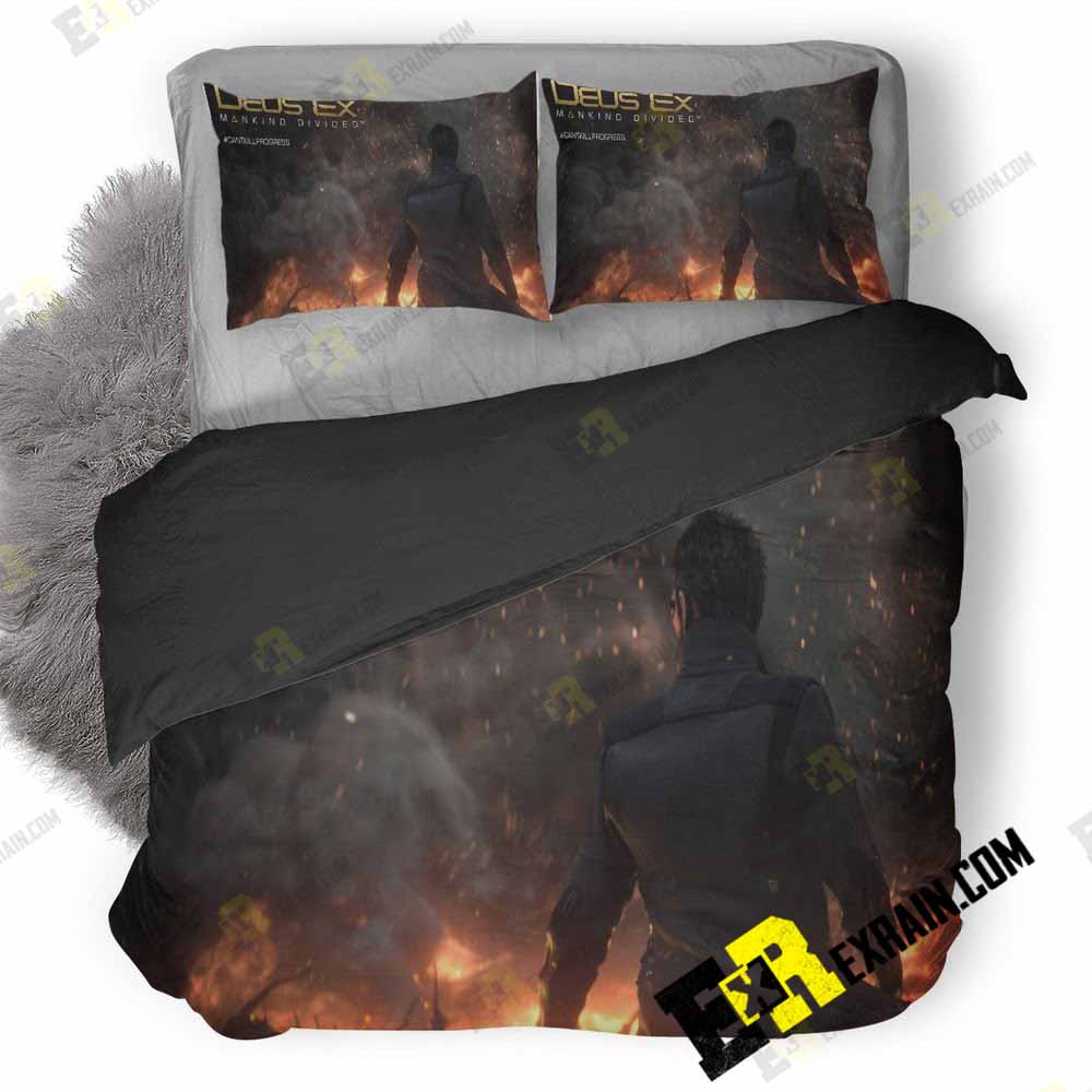 Mankind Divided 3D Customized Duvet Cover Bedding Set